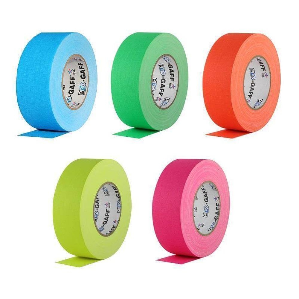 Pro Gaff Neon Gewebeband 25mm x 23m, verschiedene Farben Pro Gaff Neon Gewebeband 25mm x 23m, verschiedene Farben