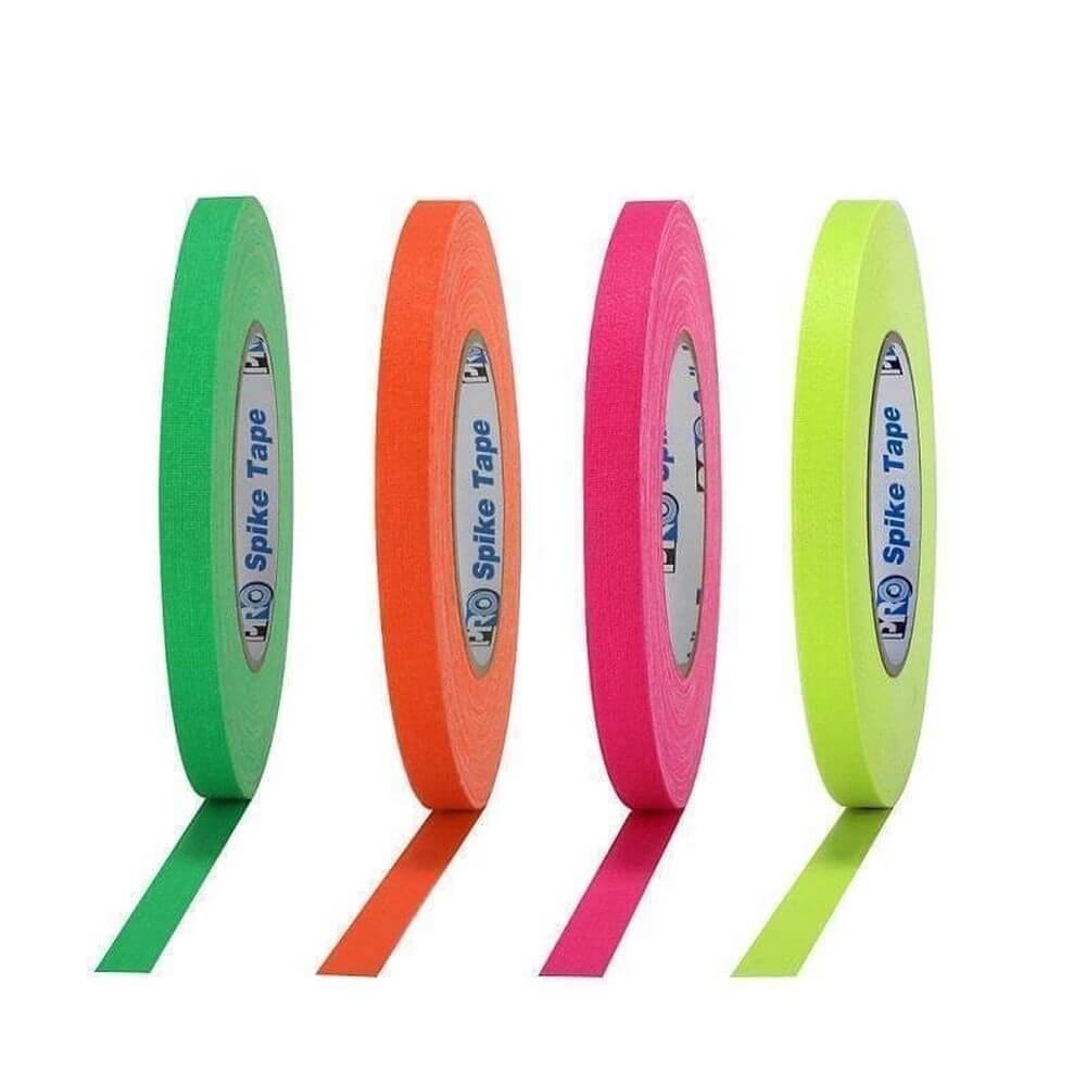 Pro Gaff Neon Gewebeband 12mm x 23m, verschiedene Farben Pro Gaff Neon Gewebeband 12mm x 23m, verschiedene Farben