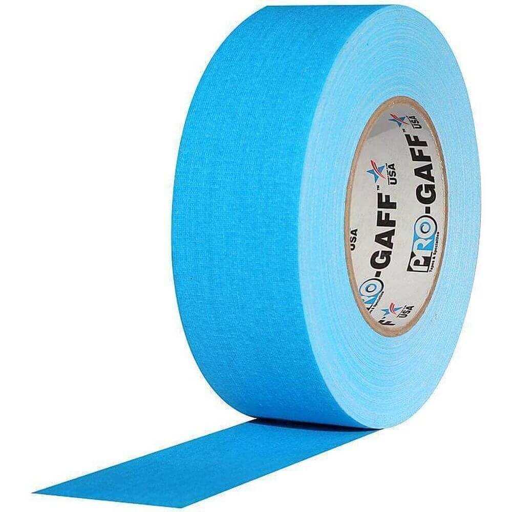 Pro Gaff Neon Gewebeband 25mm x 23m, Hell-Blau Pro Gaff Neon Gewebeband 25mm x 23m, Hell-Blau