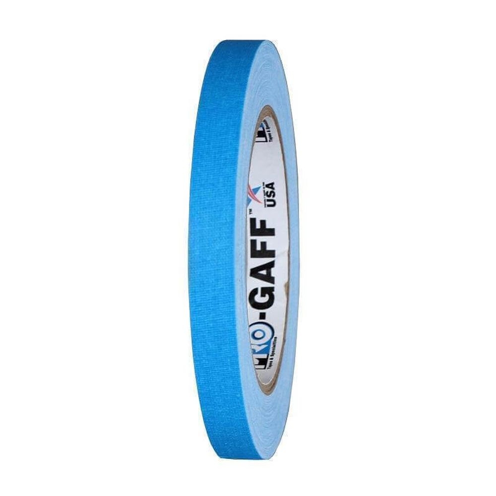 Pro Gaff Neon Gewebeband 12mm x 23m, Hell-Blau Pro Gaff Neon Gewebeband 12mm x 23m, Hell-Blau