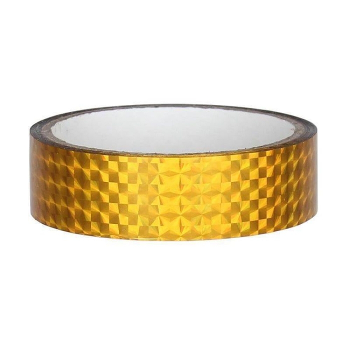 Hologramm Deko Klebeband 25mm x 30m, Gelb Hologramm Deko Klebeband 25mm x 30m, Gelb