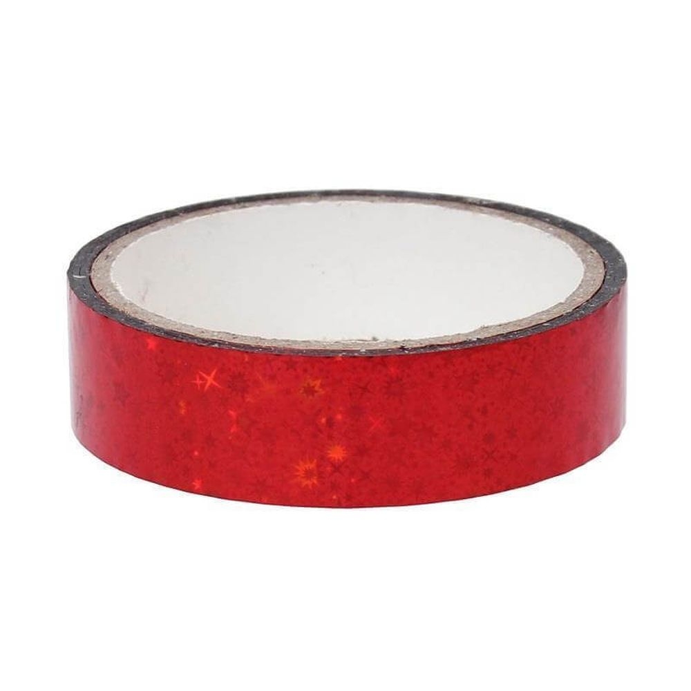 Sternen Deko Klebeband 25mm x 30m, Rot Sternen Deko Klebeband 25mm x 30m, Rot