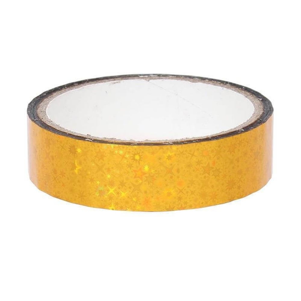 Sternen Deko Klebeband 25mm x 30m, Gelb Sternen Deko Klebeband 25mm x 30m, Gelb