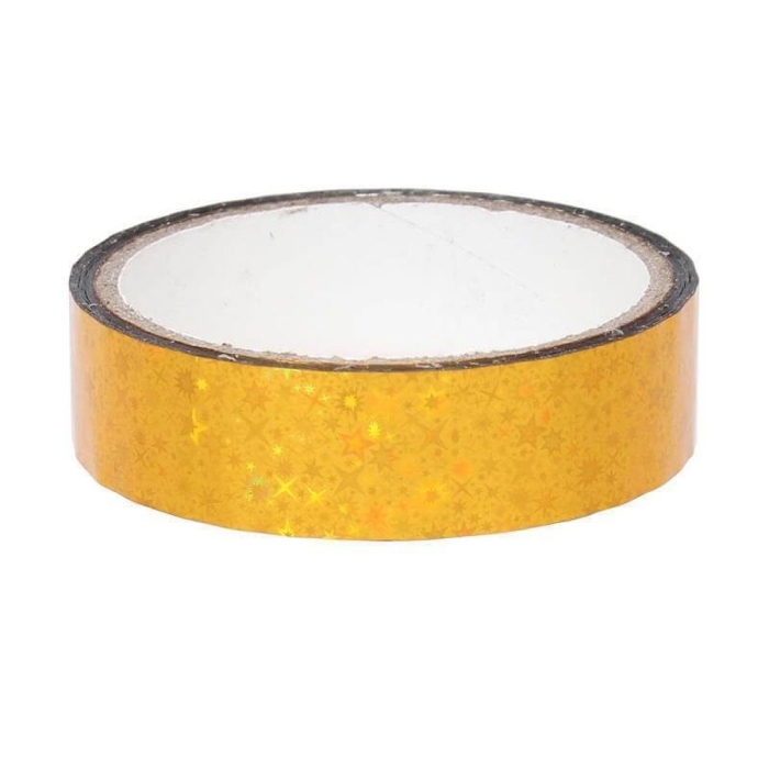 Sternen Deko Klebeband 25mm x 30m, Gelb Sternen Deko Klebeband 25mm x 30m, Gelb