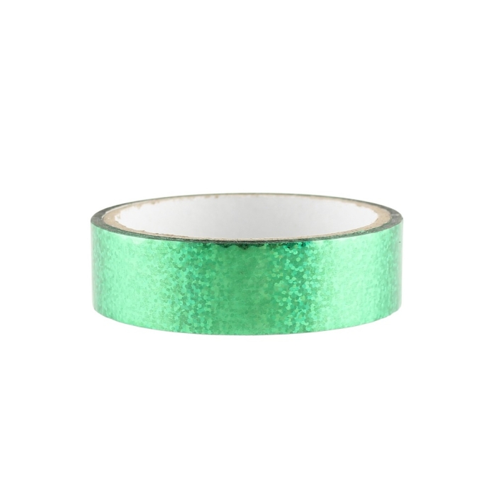 Glitter Deko Klebeband 25mm x 30m, Grün Glitter Deko Klebeband 25mm x 30m, Grün