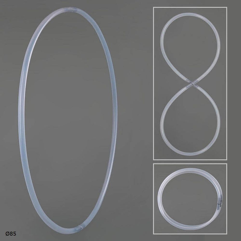Faltbarer Hula Hoop Rohling, PP (Polypropylen) 19mm,... Faltbarer Hula Hoop Rohling, PP (Polypropylen) 19mm, Transparent, Ø85cm