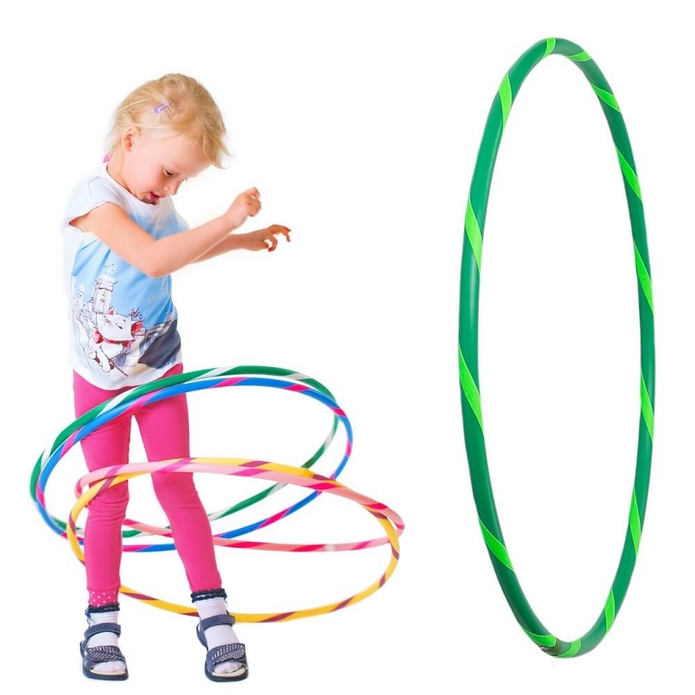 Bunter Kinder Hula Hoop für kleine Profis,... Bunter Kinder Hula Hoop für kleine Profis, Ø60cm, Grün-Grün