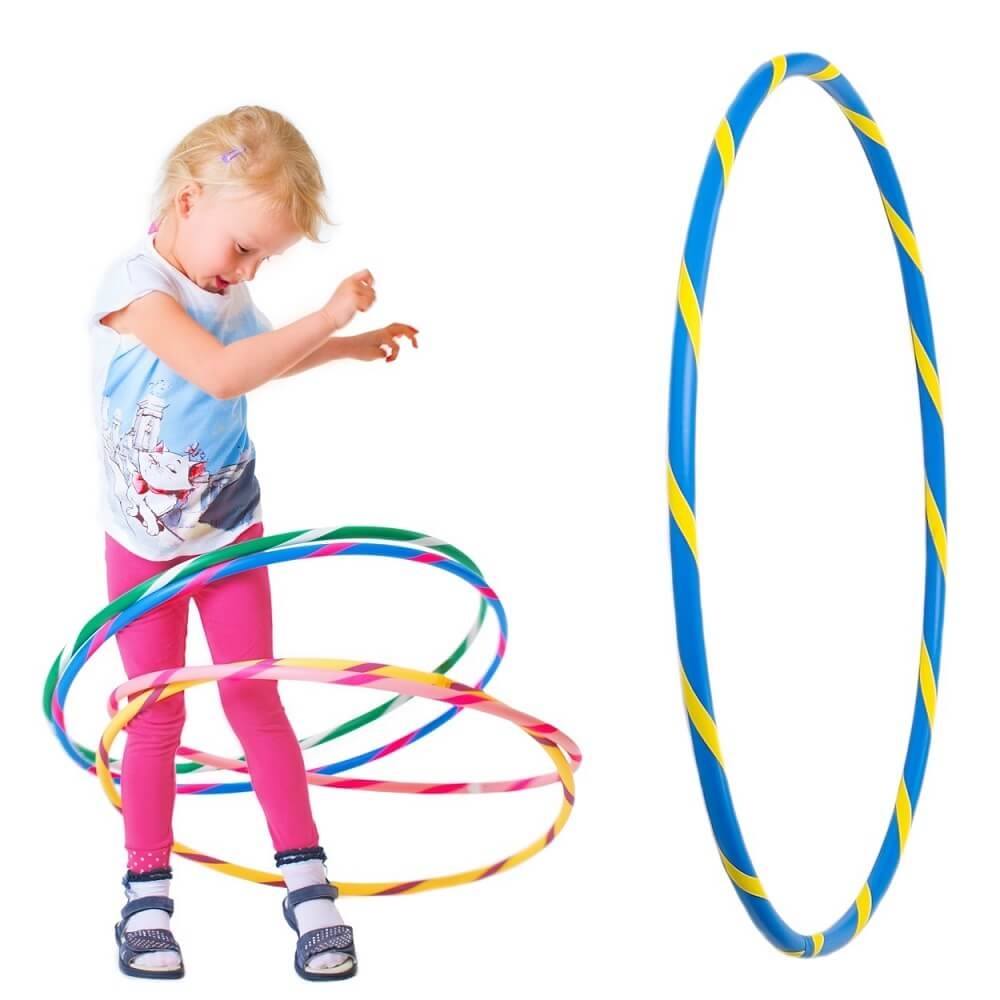 Bunter Kinder Hula Hoop für kleine Profis,... Bunter Kinder Hula Hoop für kleine Profis, Ø70cm, Blau-Gelb