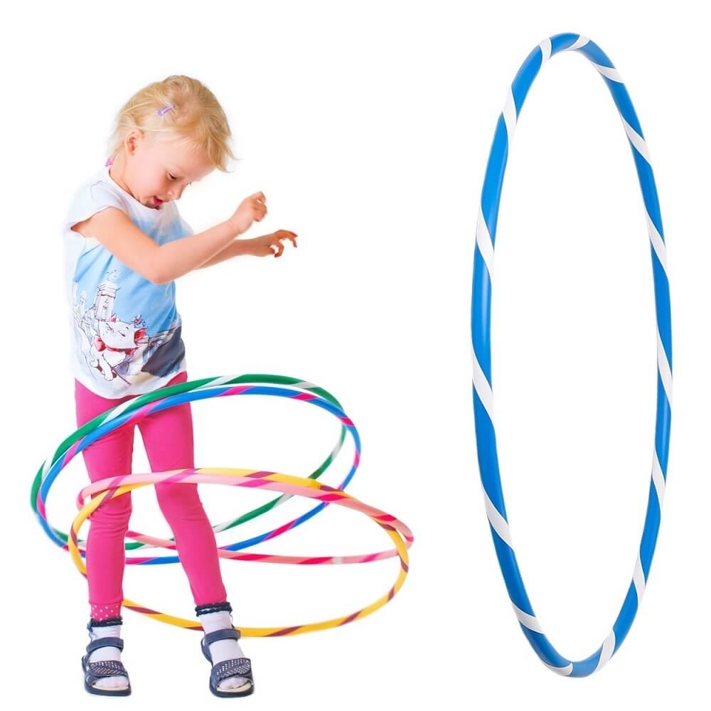 Bunter Kinder Hula Hoop für kleine Profis,... Bunter Kinder Hula Hoop für kleine Profis, Ø80cm, Blau-Weiss