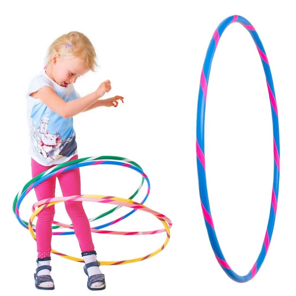 Bunter Kinder Hula Hoop für kleine Profis,... Bunter Kinder Hula Hoop für kleine Profis, Ø80cm, Blau-Pink