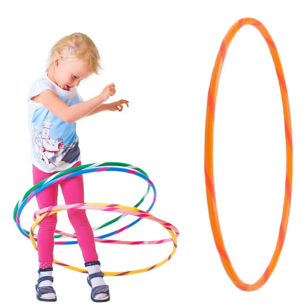 Bunter Kinder Hula Hoop für kleine Profis,... Bunter Kinder Hula Hoop für kleine Profis, Ø80cm, Orange-Orange