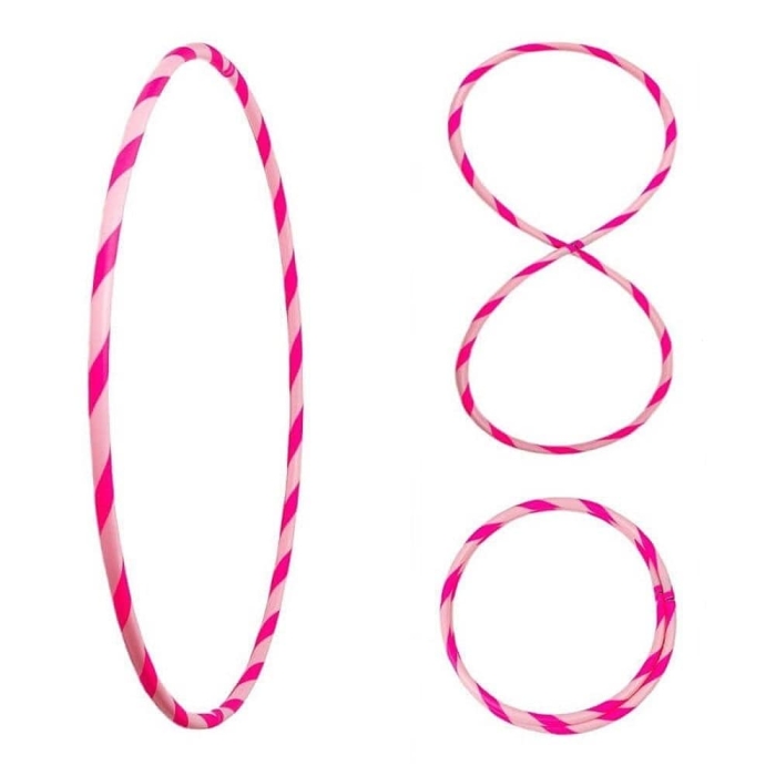 Bunter Hula Hoop Reifen, faltbar, Ø90cm Rosa-Pink Bunter Hula Hoop Reifen, faltbar, Ø90cm Rosa-Pink