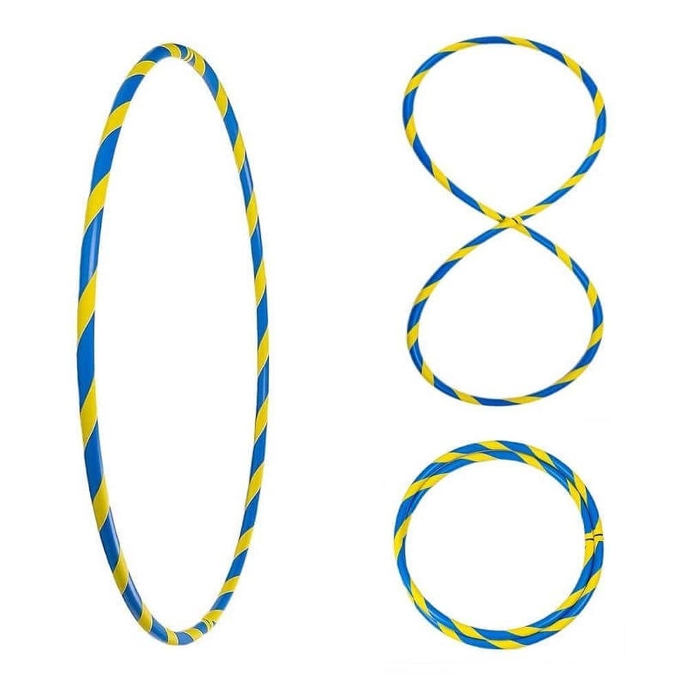 Bunter Hula Hoop Reifen, faltbar, Ø95cm Blau-Gelb Bunter Hula Hoop Reifen, faltbar, Ø95cm Blau-Gelb